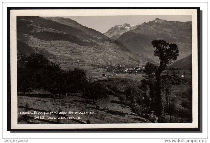 73 BOURG ST MAURICE, Environs, SEEZ Vue Générale, CPSM 9x14, Ed Gil Annecy, Dos Vierge, - Bourg Saint Maurice