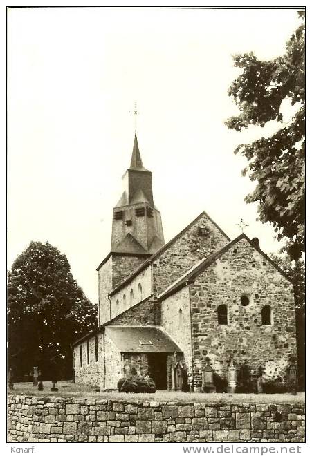 CP Photo De WAHA " église Romane Ste étienne " . - Marche-en-Famenne