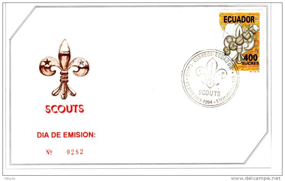 FDC EQUATEUR ¤ SCOUTS  1994 - Other & Unclassified