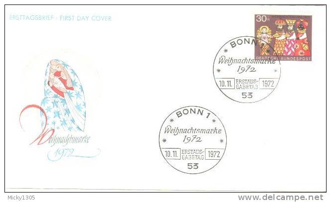 Germany - Mi-Nr 749 FDC (q173)- - 1971-1980