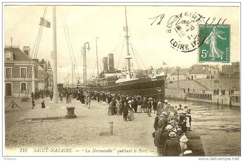 SAINT-NAZAIRE  --  " La Normandie" Quittant Le Port - Autres & Non Classés