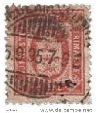 Danemark Service  8B (1875). - 8 Ø Carmin - Officials