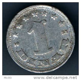 Yougoslavie 1 Dinar 1953 Tb/ttb - Jugoslawien