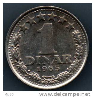 Yougoslavie 1 Dinar 1965 Ttb/sup - Yougoslavie