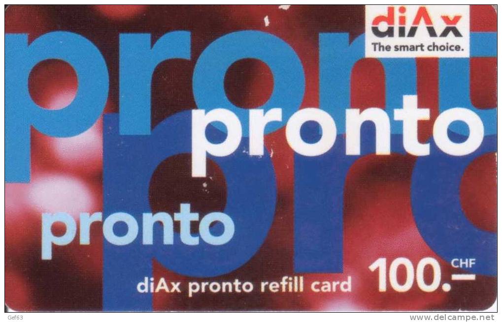 Diax Pronto Refill Card - Telekom-Betreiber