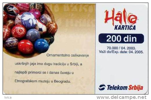 SERBIA 080 - Easter Eggs - Priština - Yugoslavia