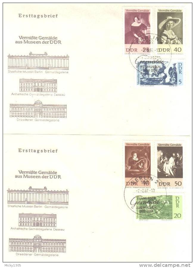 DDR / GDR - Mi-Nr 1286/1291 FDC (q244)- - 1950-1970