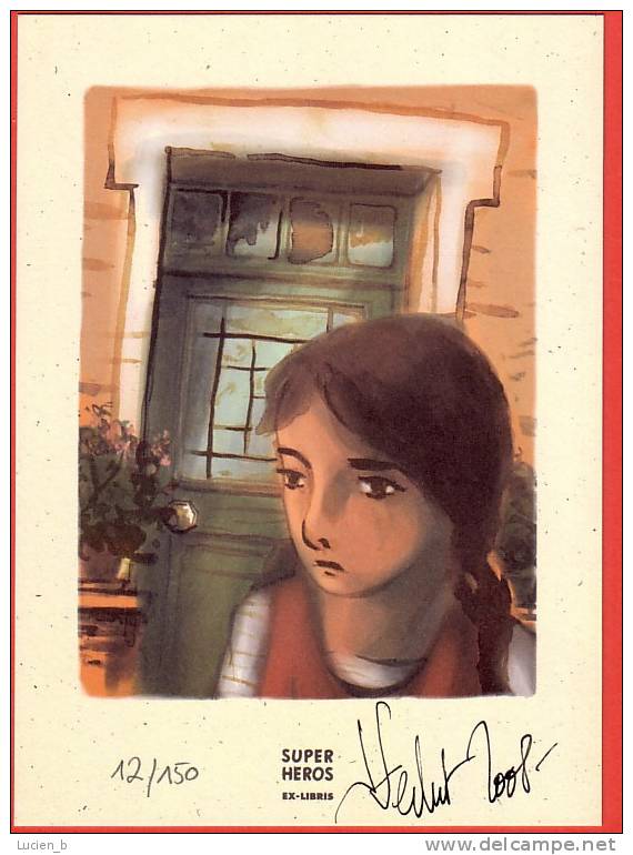 FERLUT  -  Ex-libris "Lettres D'Agathe" - Illustrators D - F