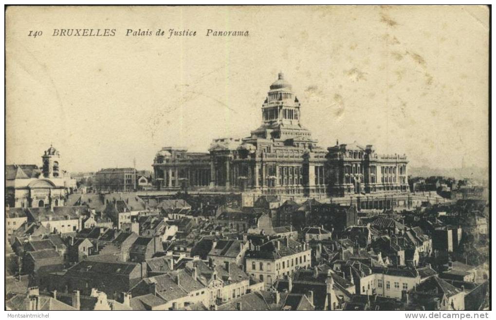 Bruxelles. Belgique. Le Palais De Justice. Panorama. - Viste Panoramiche, Panorama