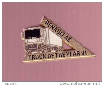 Pin's Renault AE, "truck Of The Year 91", Arthus Bertrand - Renault