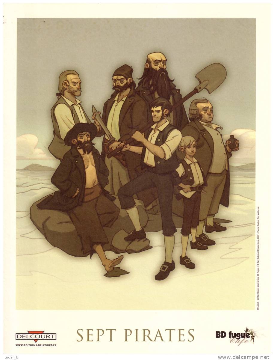 MAC BURNIE  -  Ex-libris "7 Pirates" - Ilustradores M - O