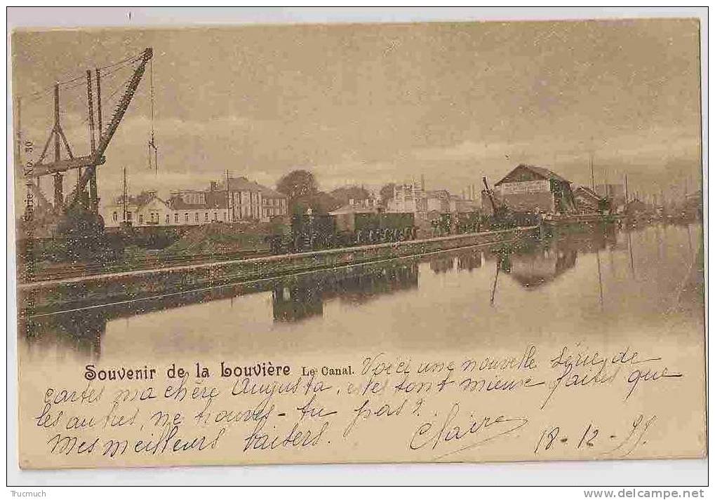 C4946 - Souvenir De LA LOUVIERE - Le Canal "1899" - La Louvière