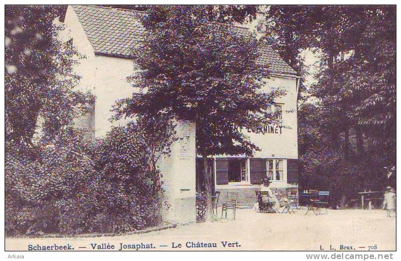 SCHAERBEEK = Vallée Josaphat - Le Château Vert (L.L.  N° 708) 1905 - Schaarbeek - Schaerbeek