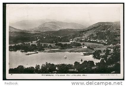 Real Photo Postcard Waterhead Ambleside & Langdale Pikes Lake District Cumbria - Ref B165 - Ambleside