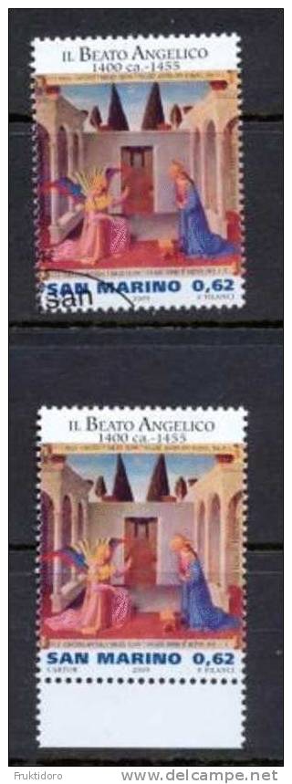 San Marino Mi 1664 Il Beato Angelico - Paintings - The Annunciation - Angel - Madonna - 2005 - Unused Stamps
