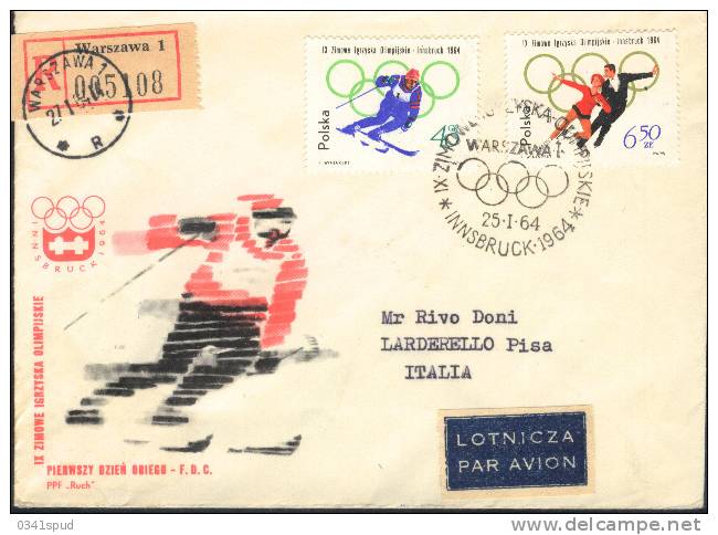 Jeux Olympiques1964  Ski  Patinage Sur Glace  Ice Skating  Pattinaggio Su Ghiaccio - Inverno1964: Innsbruck