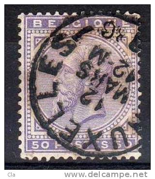 41  Obl BXL 1  Cob 40 - 1883 Leopold II.