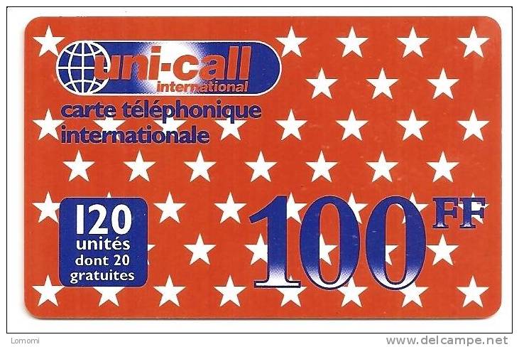 Uni Call International     -  Année   .  RARE  . 2 Scan.. - Origen Desconocido