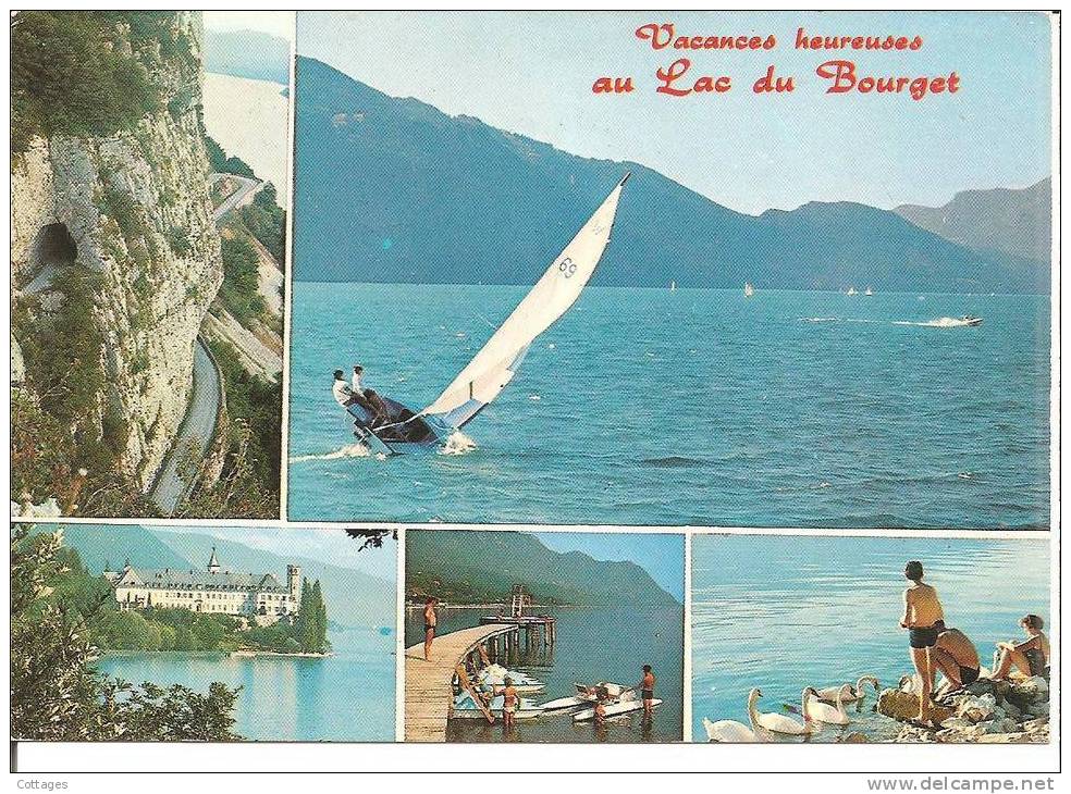 Vacances Heureuses Au LAC DU BOURGET - Multivue 1969 - Le Bourget Du Lac