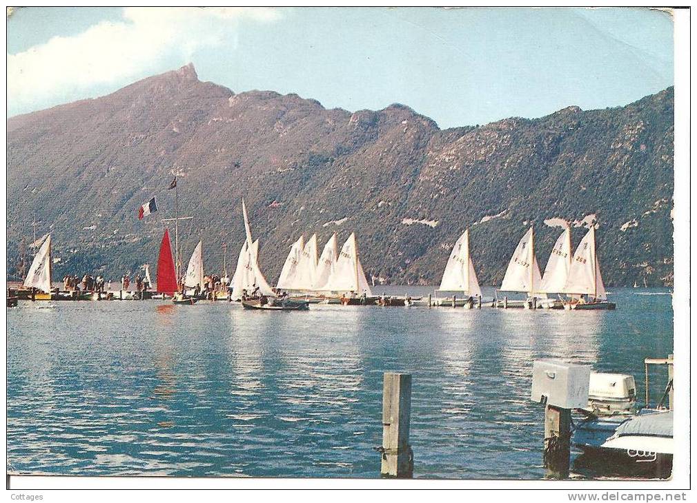 LAC DU BOURGET - Flotille De Voiliers - 1969 - Le Bourget Du Lac