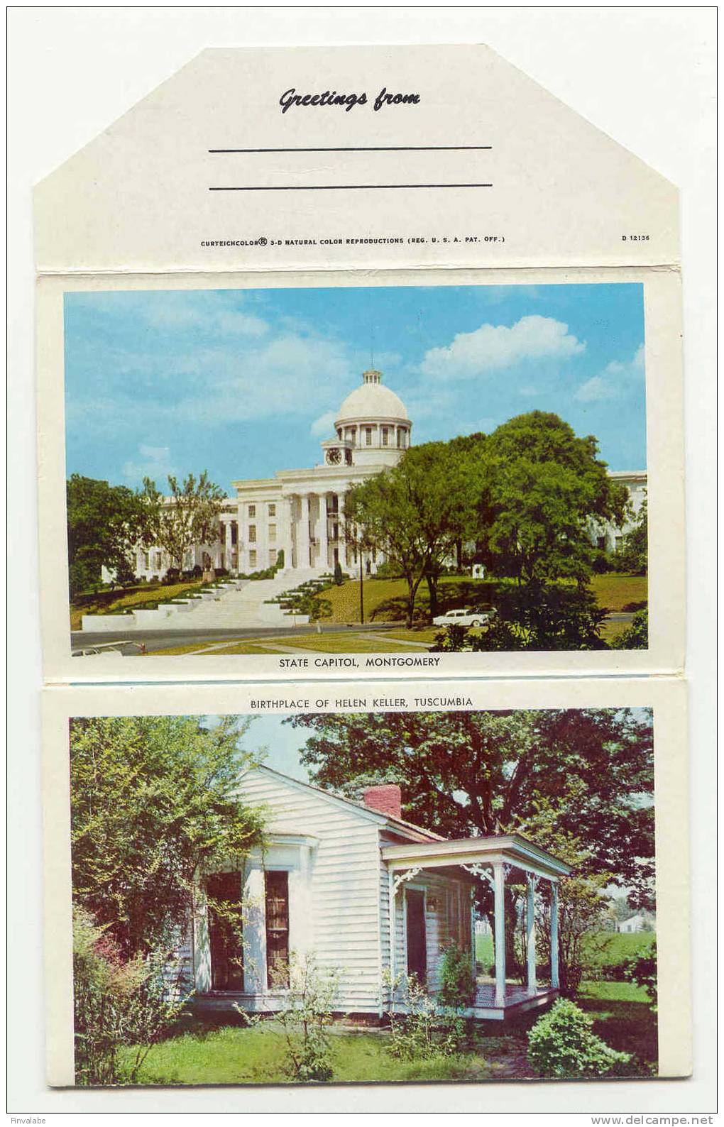 Souvenir Folder Of ALABAMA "the Star Of The South"    14 View In Natural Color - Altri & Non Classificati