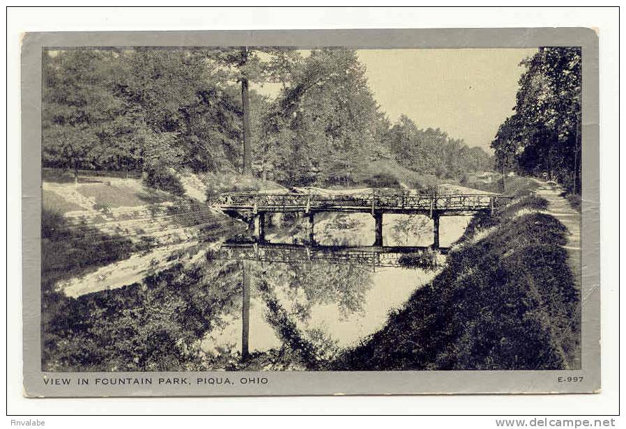 VIEW IN FOUNTAIN PARK, PIQUA, OHIO - Akron