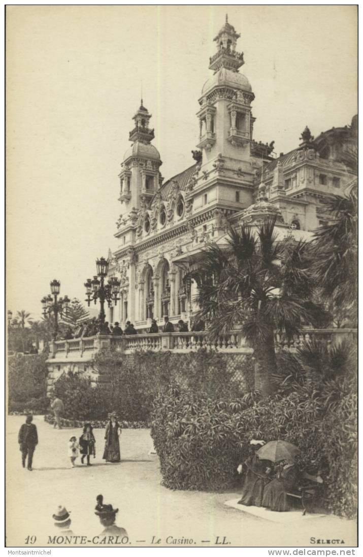 Principauté De Monaco. Monte-Carlo. Le Casino. Plan Animé. - Casinò