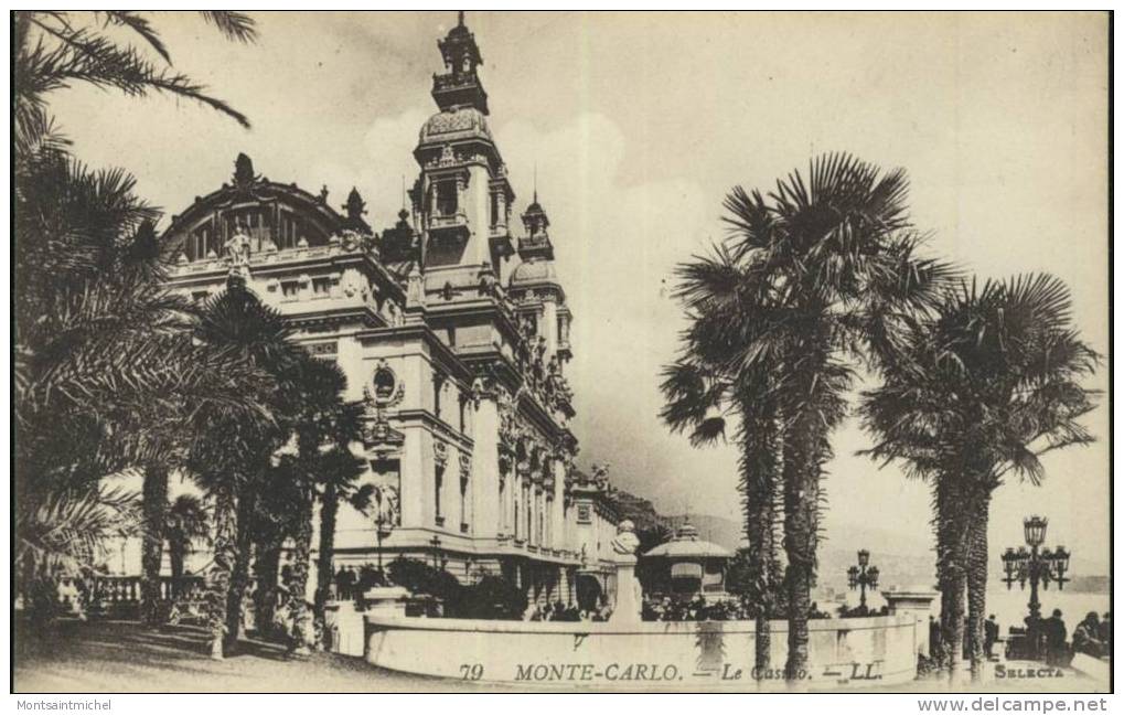 Principauté De Monaco. Monte-Carlo. Le Casino. Plan Animé. - Spielbank