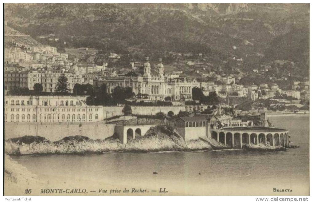 Principauté De Monaco. Monte-Carlo. Vue Prise Du Rocher. - Viste Panoramiche, Panorama