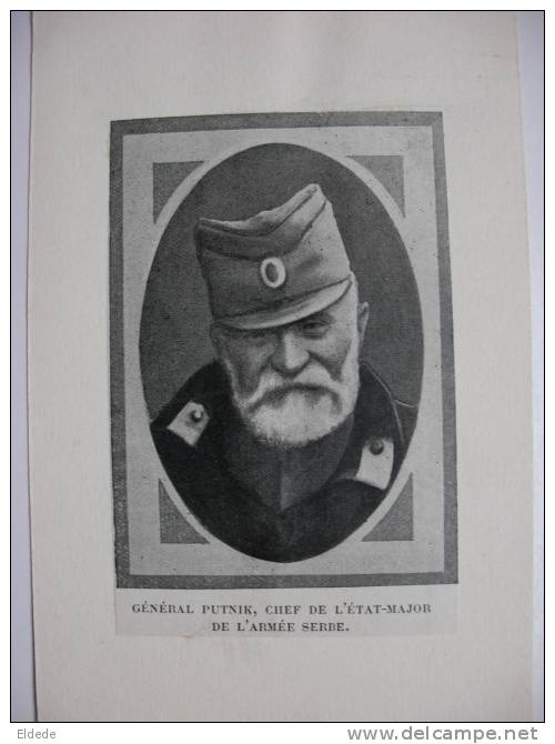 WWI Guerre 1914 General Putnik Chef De L Etat Major Serbe - Serbie