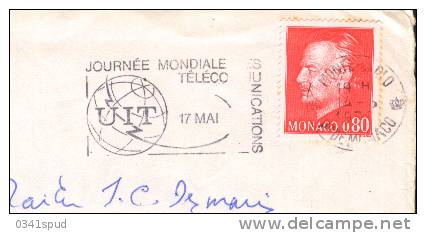 1975 Monaco  UIT - Postmarks