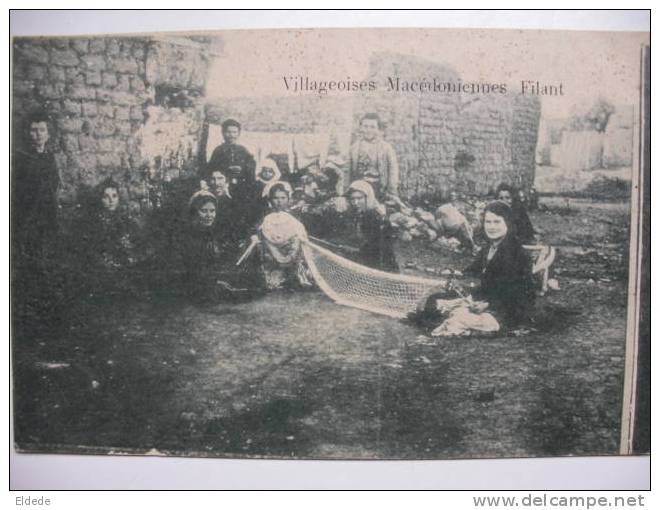 Villageoises Macedonienens Filant Fileuses - Macédoine Du Nord
