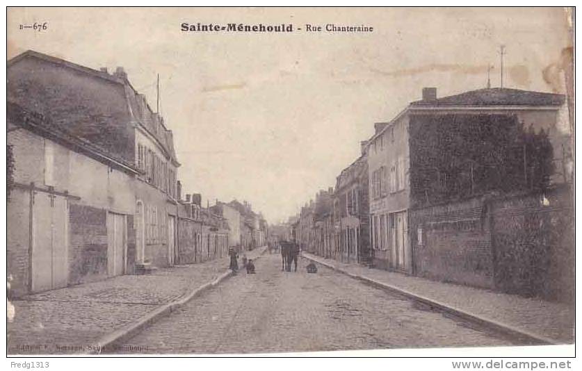 Sainte Menehould - Rue Chanteraine - Sainte-Menehould