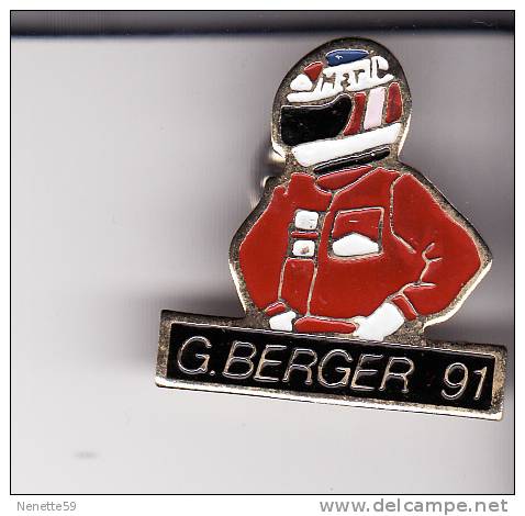 Pin´s G. BERGER Pilote MARLBORO 1991 - Automobilismo - F1