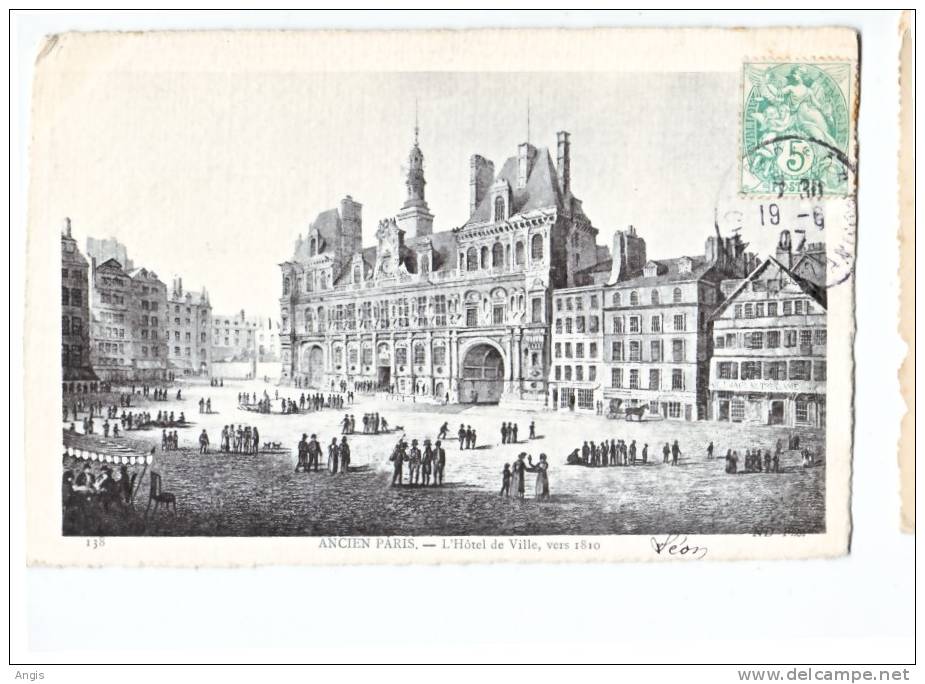 CPA---75---PARIS---PARIS ANCIEN----HOTEL De VILLE----1810 - Other & Unclassified