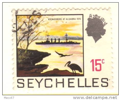 Seychelles 259  (o) WARSHIP  GERMAN CRUISER - Seychelles (...-1976)