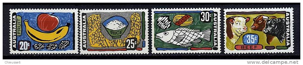 Australie ** N° 462 à 465 - Industries Alimentaires - Mint Stamps