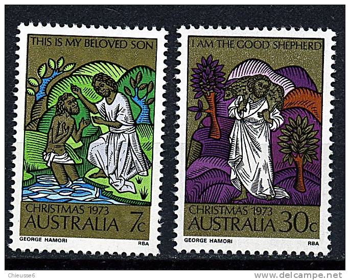 Australie ** N° 520/521 - Noël - Mint Stamps