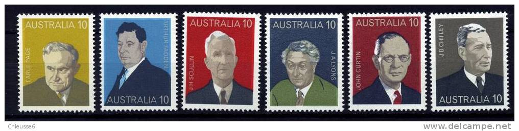 Australie ** N° 558 à 563 - Personnages Illustres (VI) - Mint Stamps