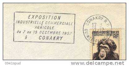 1957  A.O.F.  Guinée  Conakry Exposition Industrielle Commerciale Agricole - Lettres & Documents