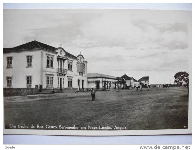 Nova Lisboa Um Trecho Da Rua Castro Seromenho - Angola