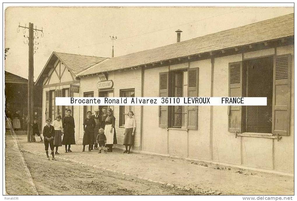 Cp CAFE RESTAURANT (chambres) Le Petit Parisien ( Adr à Mr POUAN Lieutenant à WARMERIVILLE) - Geschäfte