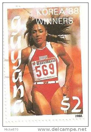 Guyana N°2050UC Oblitéré JO De 88 Course - Summer 1988: Seoul