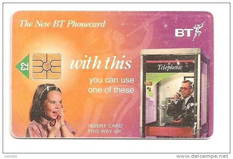 B T  Phonecard  -  Année 1998  .  RARE  . 1 Scan.. - Publicité