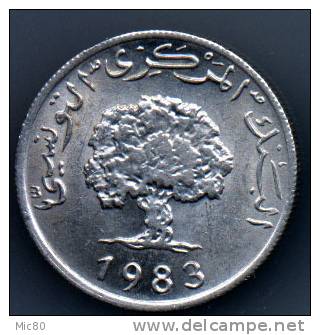 Tunisie 5 Millimes 1983 Sup+ - Tunesië