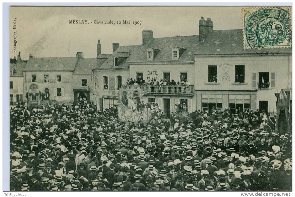 MESLAY - Calvacade ,12 Mai 1907 - Meslay Du Maine