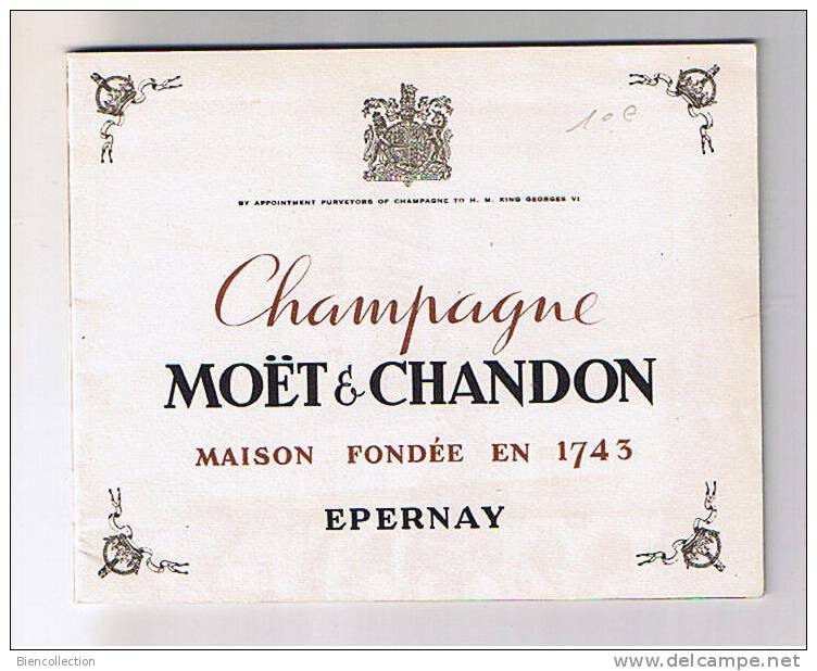Champagne Moët Et Chandon.Petit Livret De 24 Pages. - Alkohol
