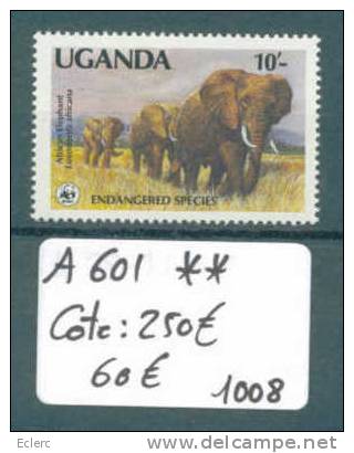 OUGANDA   No Michel A601  ** ( Sans Charnière )    ELEPHANTS      Cote : 250 € - Uganda (1962-...)