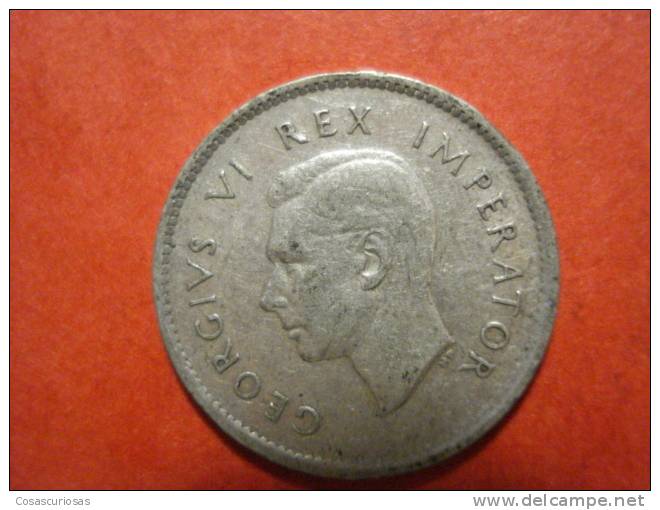 8952 SUID AFRICA SUDAFRICA  3 D - 3 PENIQUES  SILVER COIN PLATA    AÑO / YEAR   1937   MBC+ / VF+ - South Africa