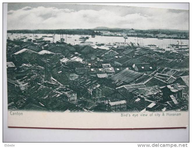 Canton Bird's Eye View Of City And Honanam - Chine